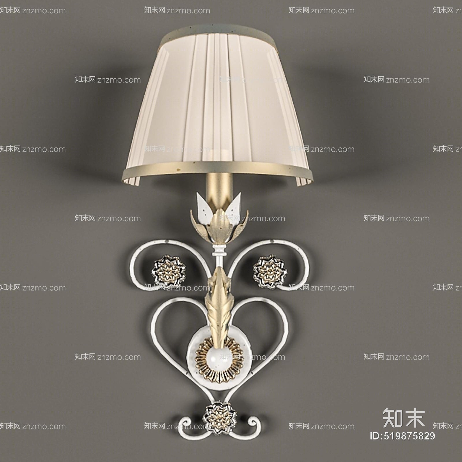 现代室内壁灯3D模型下载【ID:519875829】
