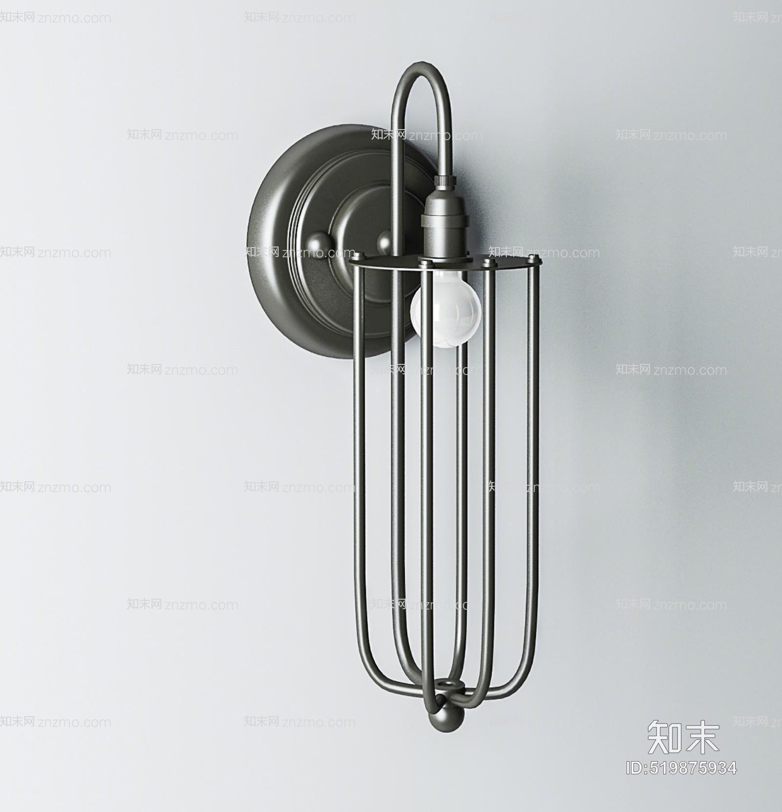 现代室内壁灯3D模型下载【ID:519875934】