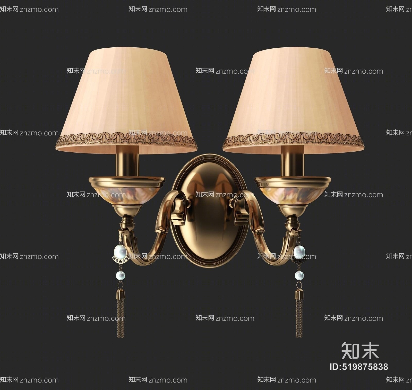 现代室内壁灯3D模型下载【ID:519875838】