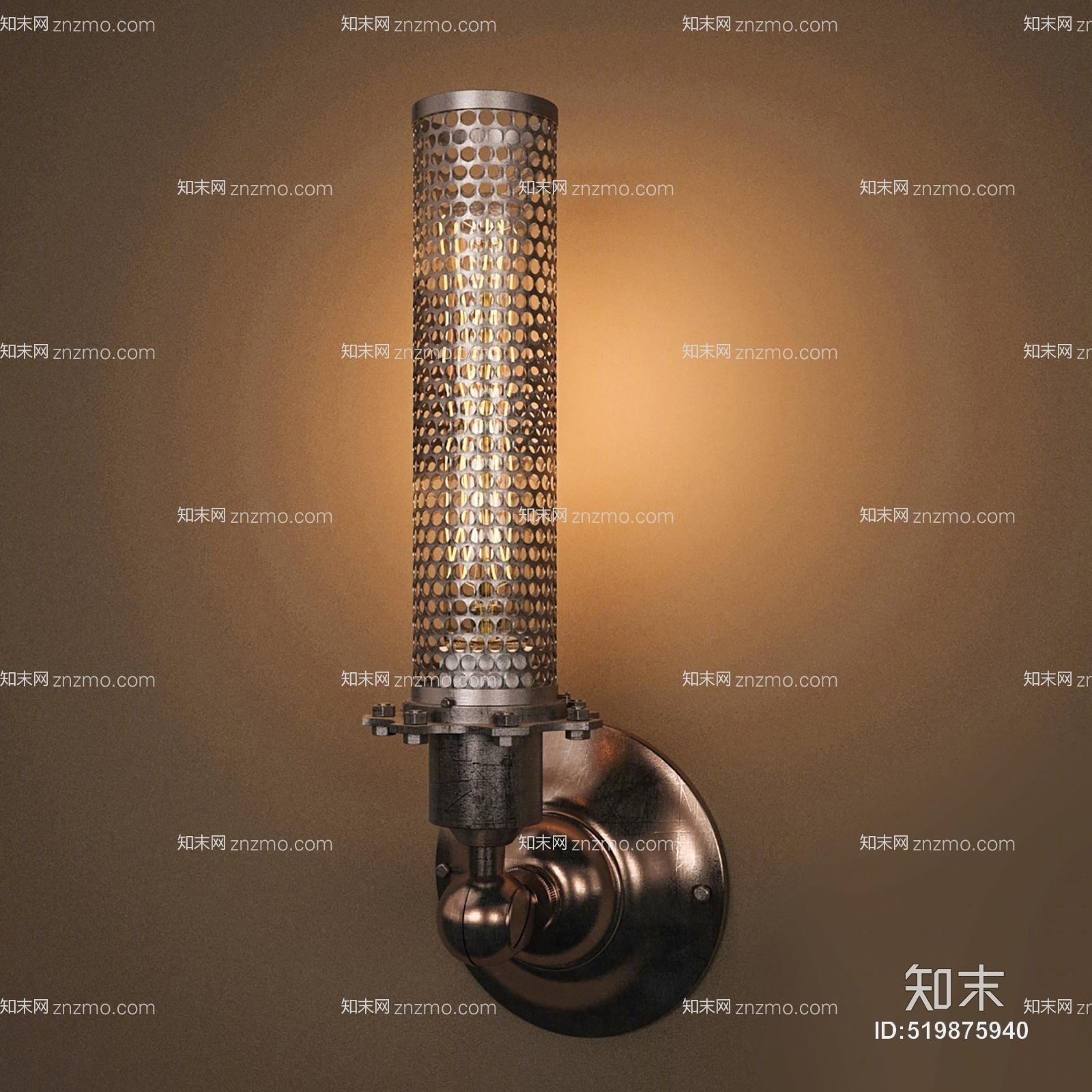 现代室内壁灯3D模型下载【ID:519875940】
