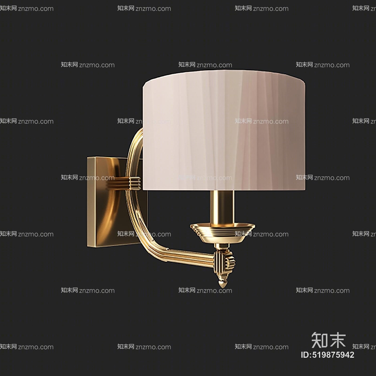现代室内壁灯3D模型下载【ID:519875942】
