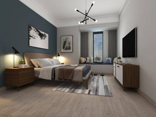 一套北欧施工图施工图下载【ID:519880501】