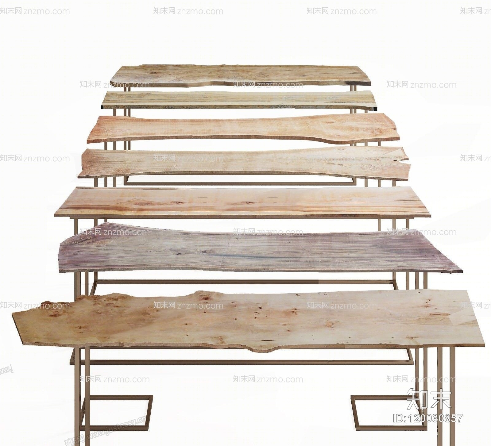 新中式木头桌面台面3D模型下载【ID:120030857】