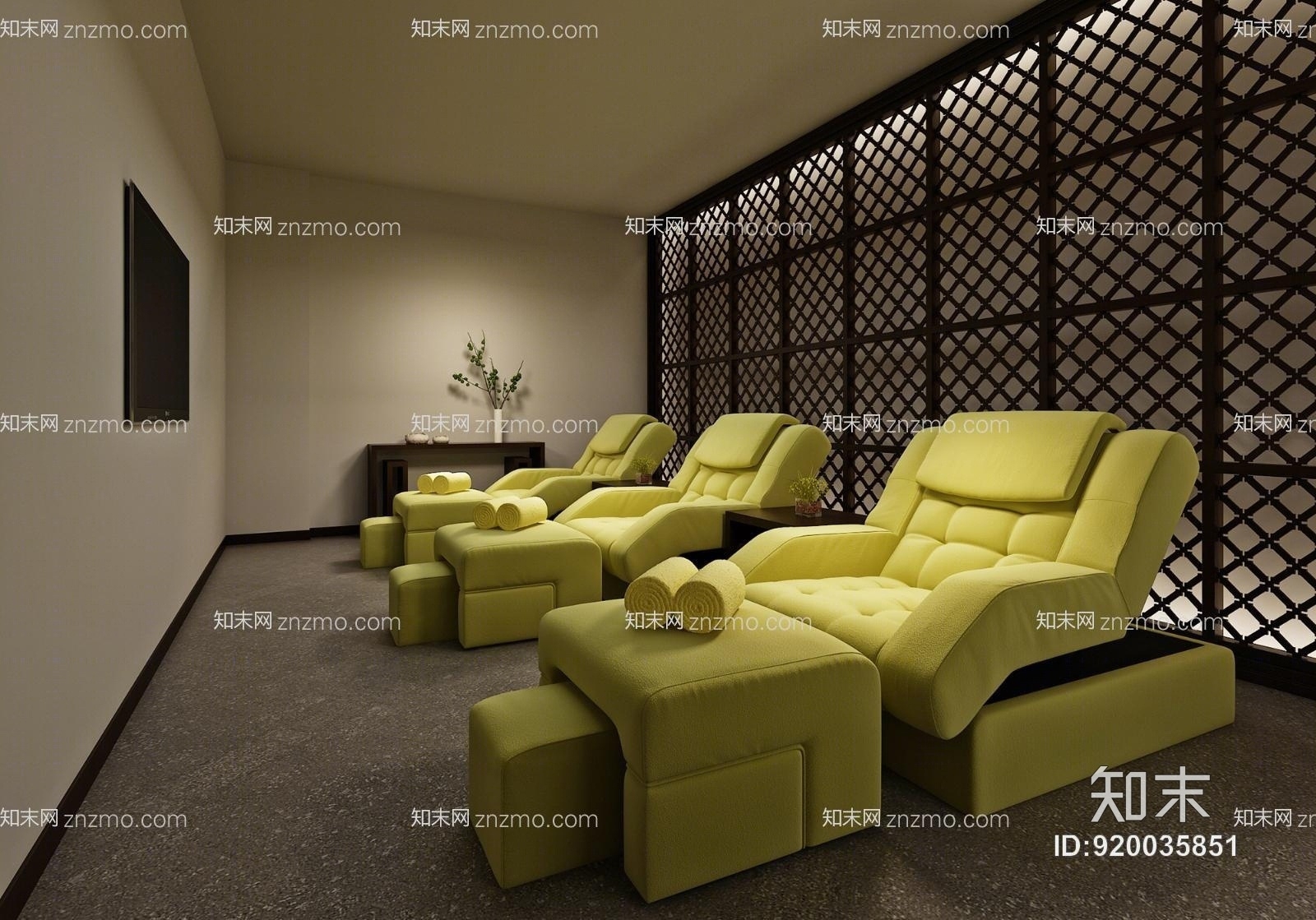 现代按摩椅组合3D模型下载【ID:920035851】