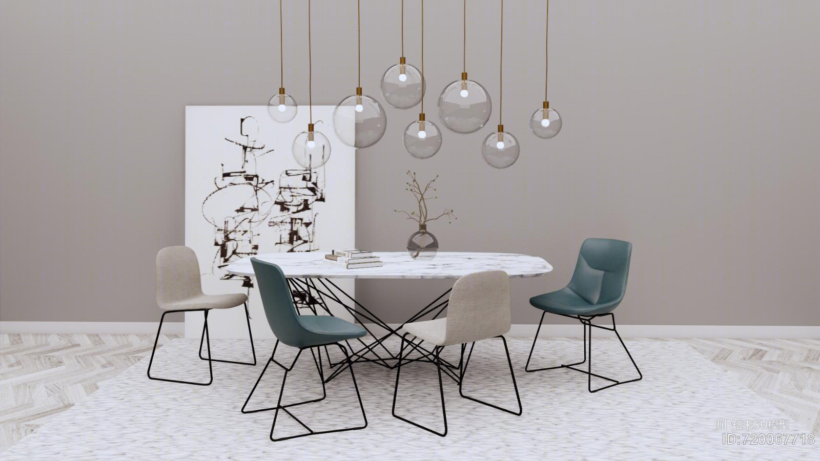 含Enscape材质及灯光SU模型下载【ID:720067718】
