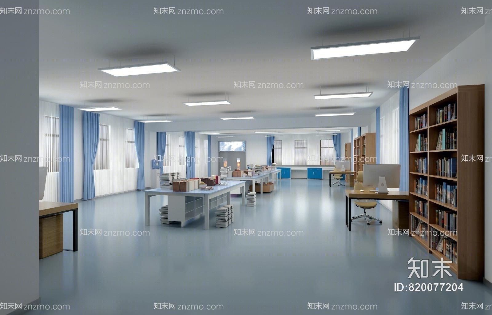 采编室3D模型下载【ID:820077204】
