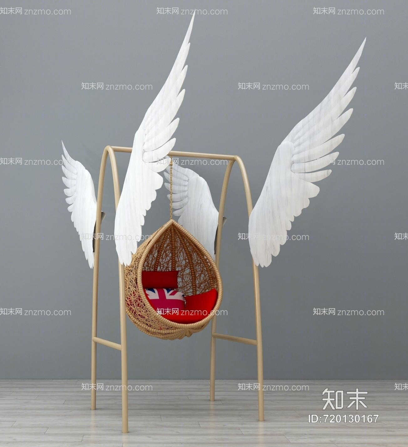 现代吊椅3D模型下载【ID:720130167】