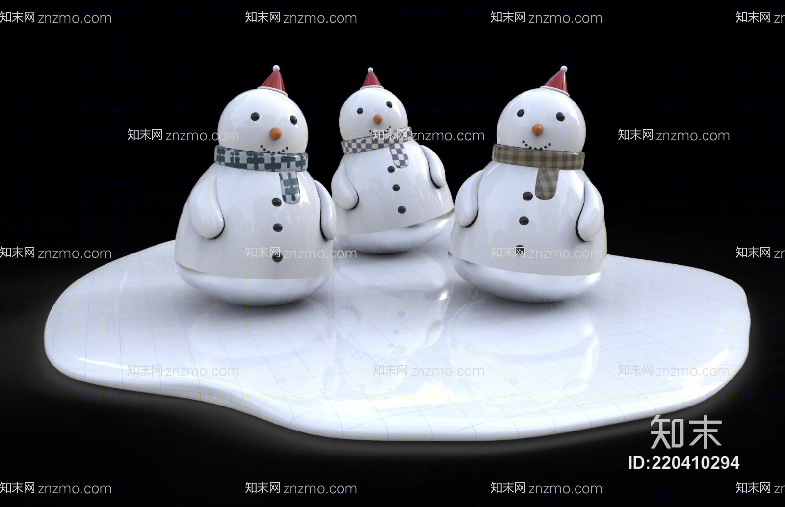 雪人maya模型下载3D模型下载【ID:220410294】