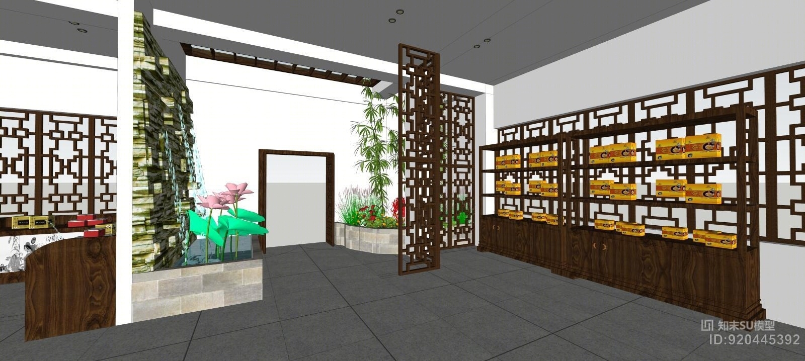 茶室SU模型下载【ID:920445392】