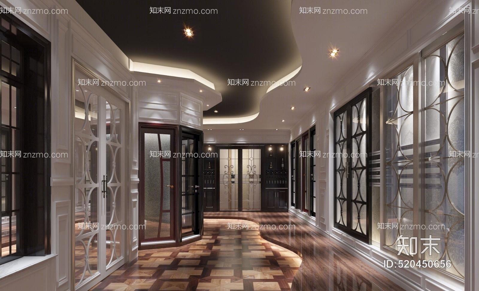 门窗展厅模型3D模型下载【ID:520450656】