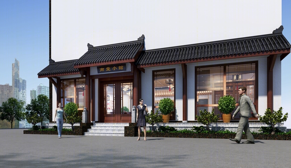现代西餐厅3D模型下载【ID:720459992】