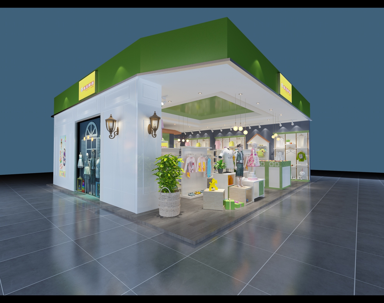 儿童服装店3D模型下载【ID:520476448】