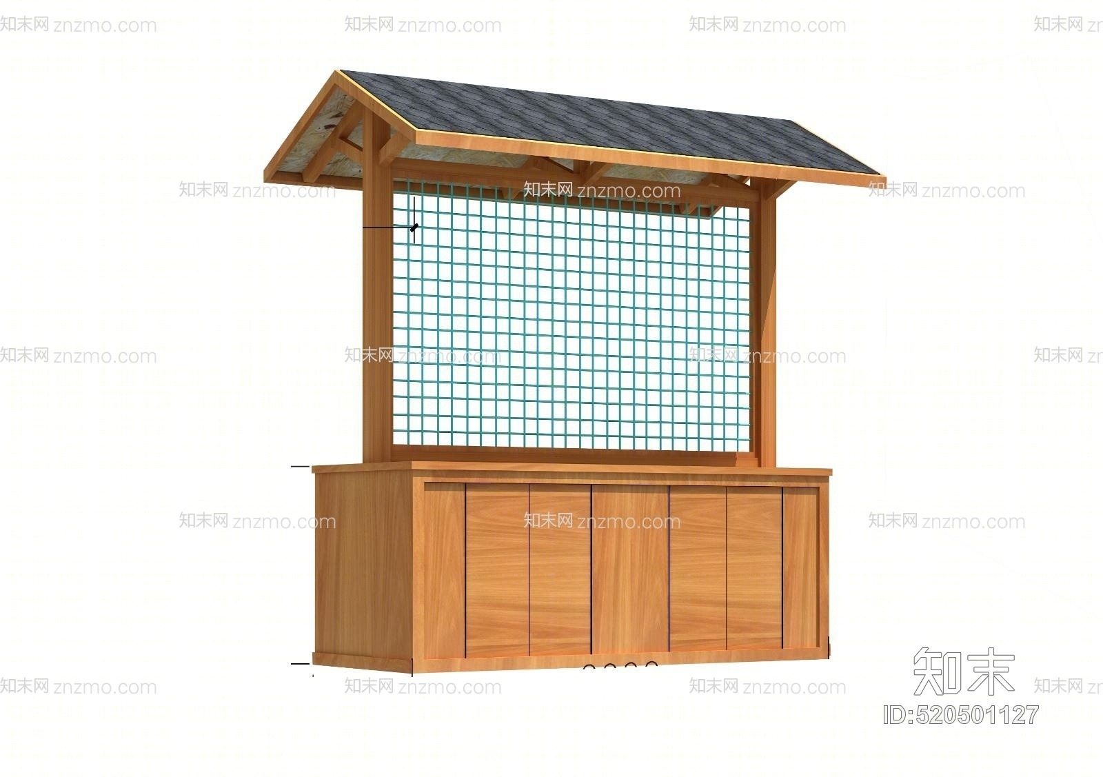 沙滩售货车3D模型下载【ID:520501127】