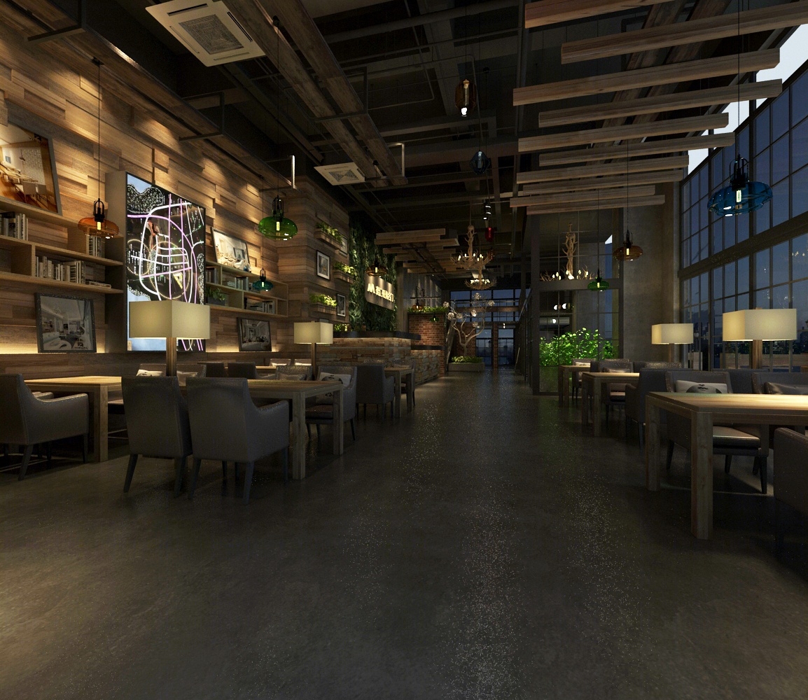 现代餐厅3D模型下载【ID:220502941】