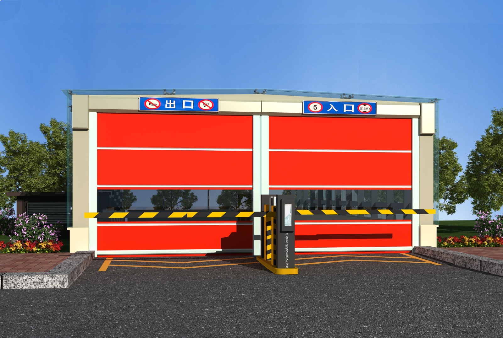 现代停车场3D模型下载【ID:520516907】