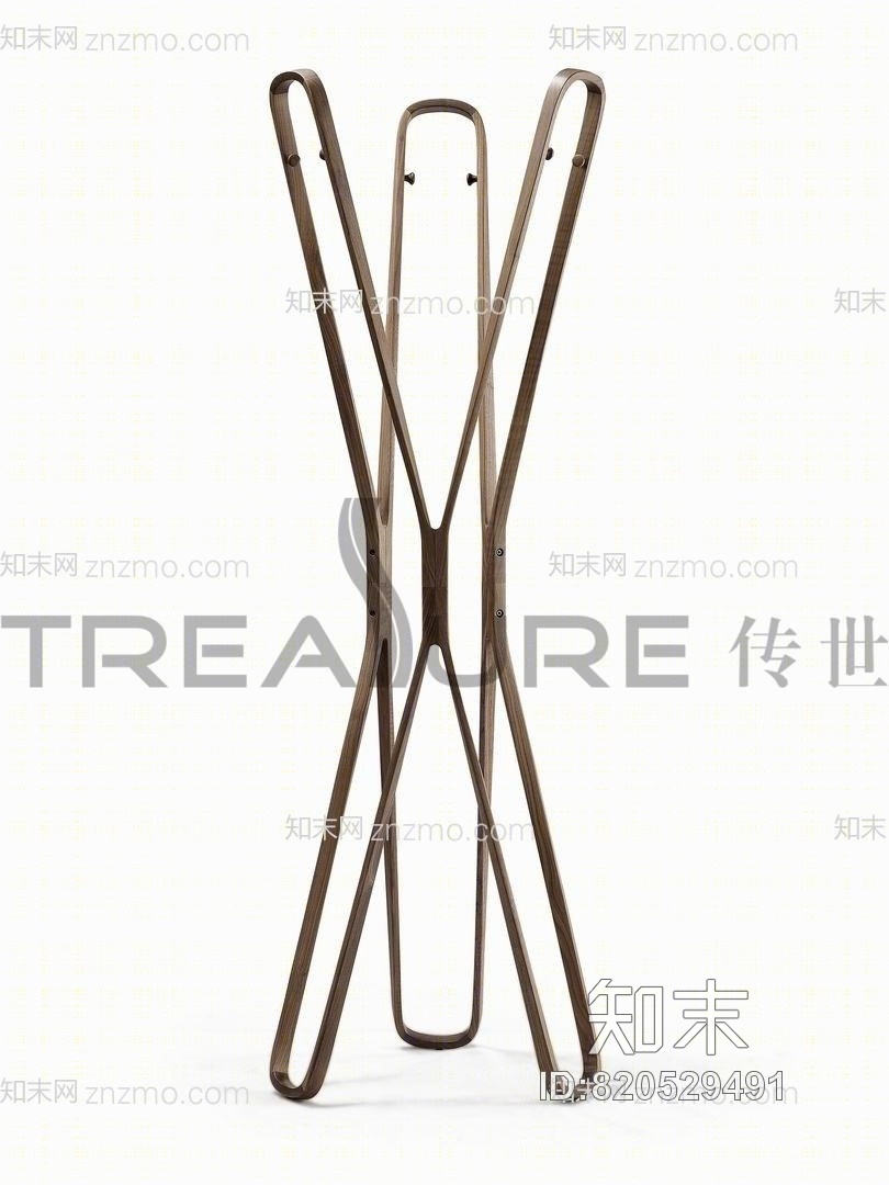 北欧衣架3D模型下载【ID:820529491】