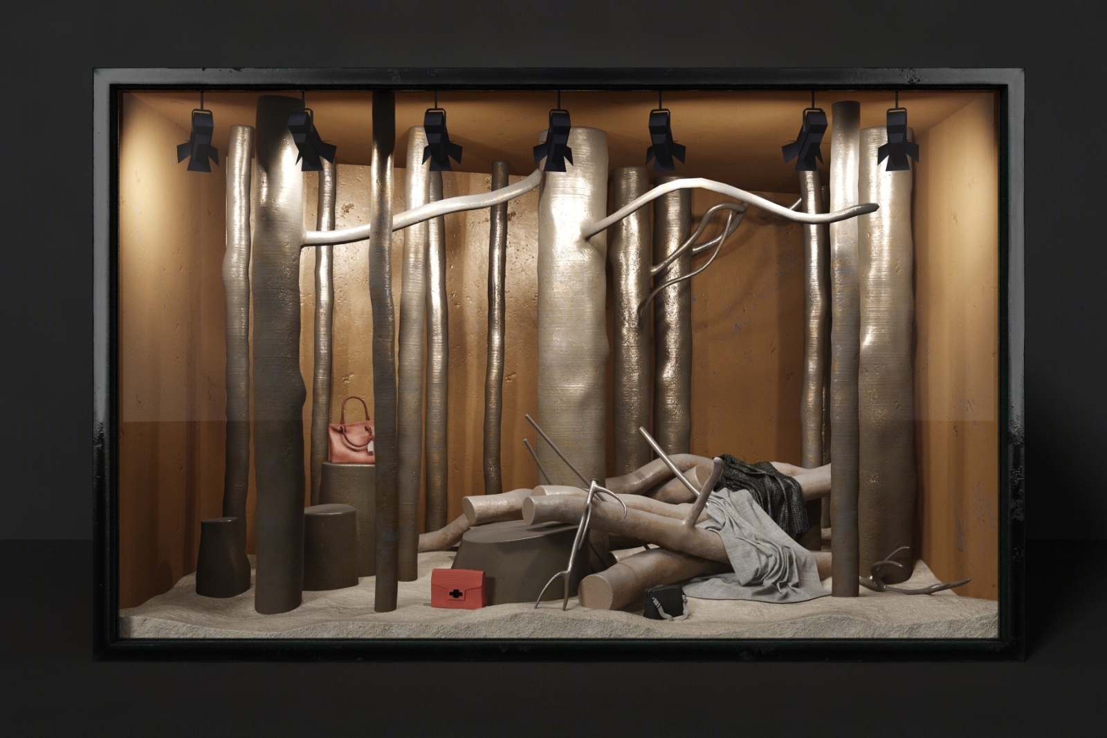 现代橱窗模型3D模型下载【ID:920545507】