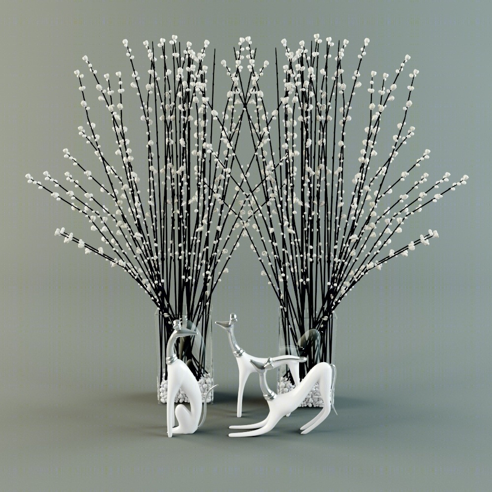 北欧装饰花瓶摆件模型3D模型下载【ID:620557838】