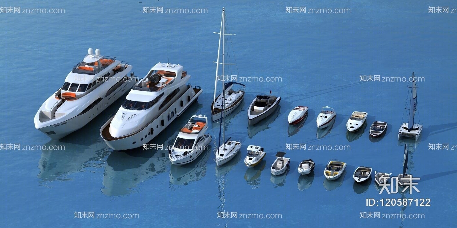 现代快艇3D模型下载【ID:120587122】