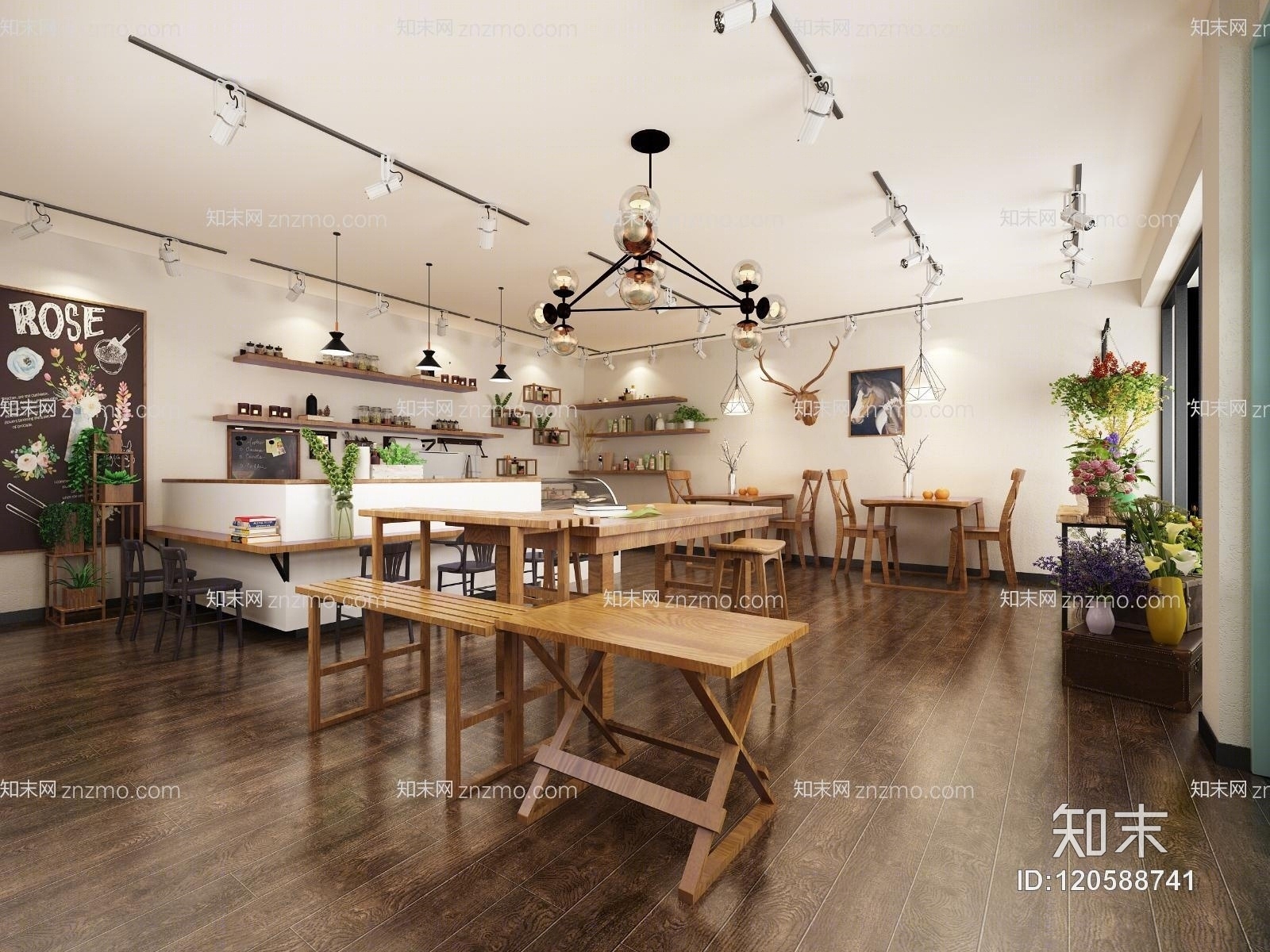 花店3D模型下载【ID:120588741】