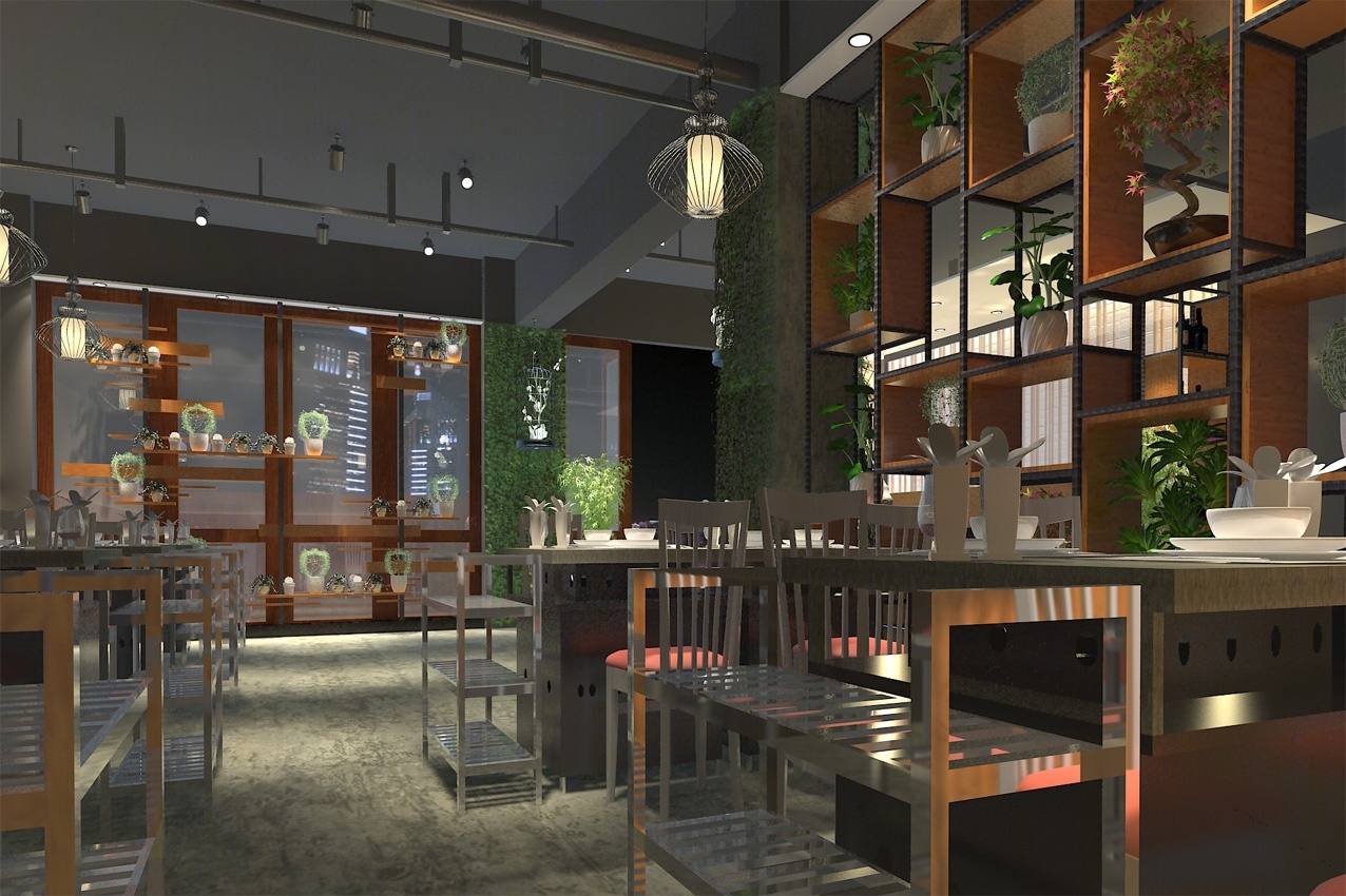 工业餐厅3D模型下载【ID:220714933】