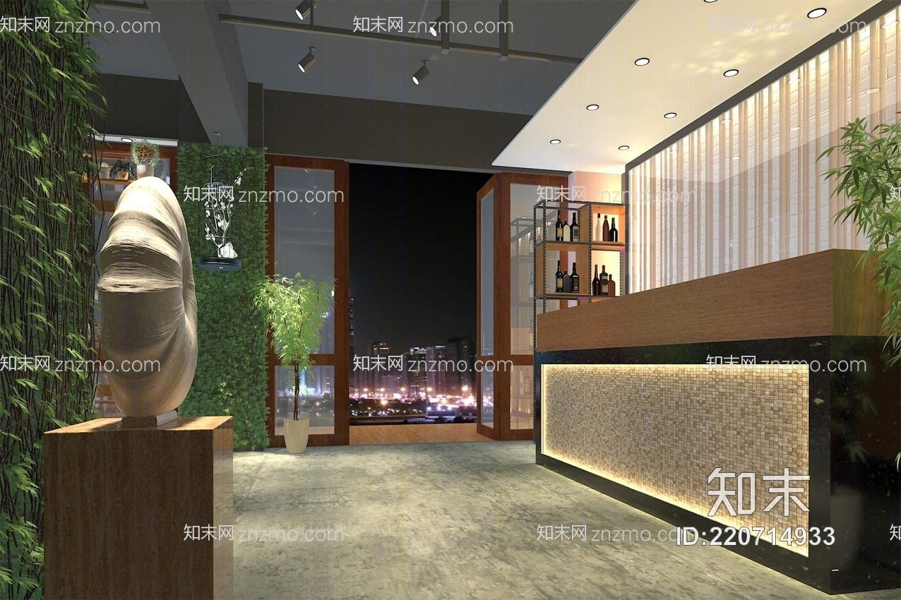 工业餐厅3D模型下载【ID:220714933】