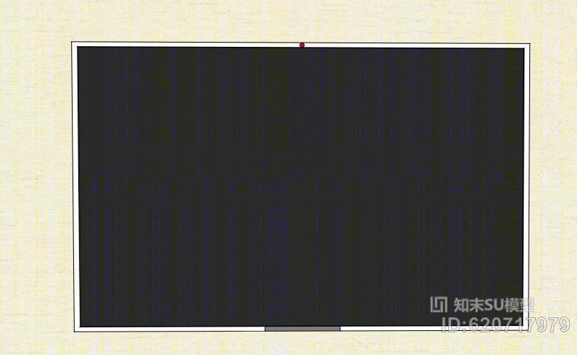 现代+壁挂电视机SU模型下载【ID:620717979】