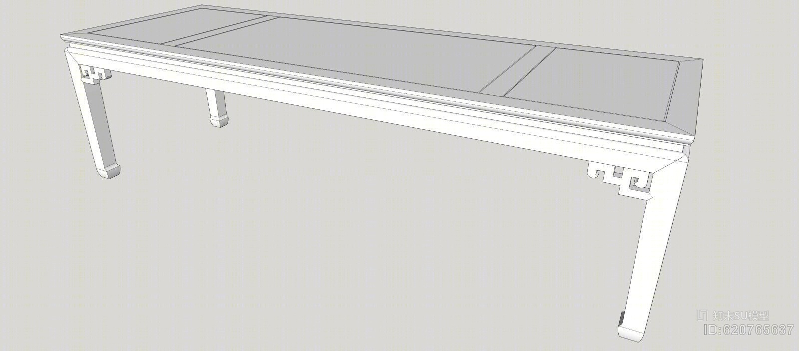 中式-长方桌SU模型下载【ID:620765637】