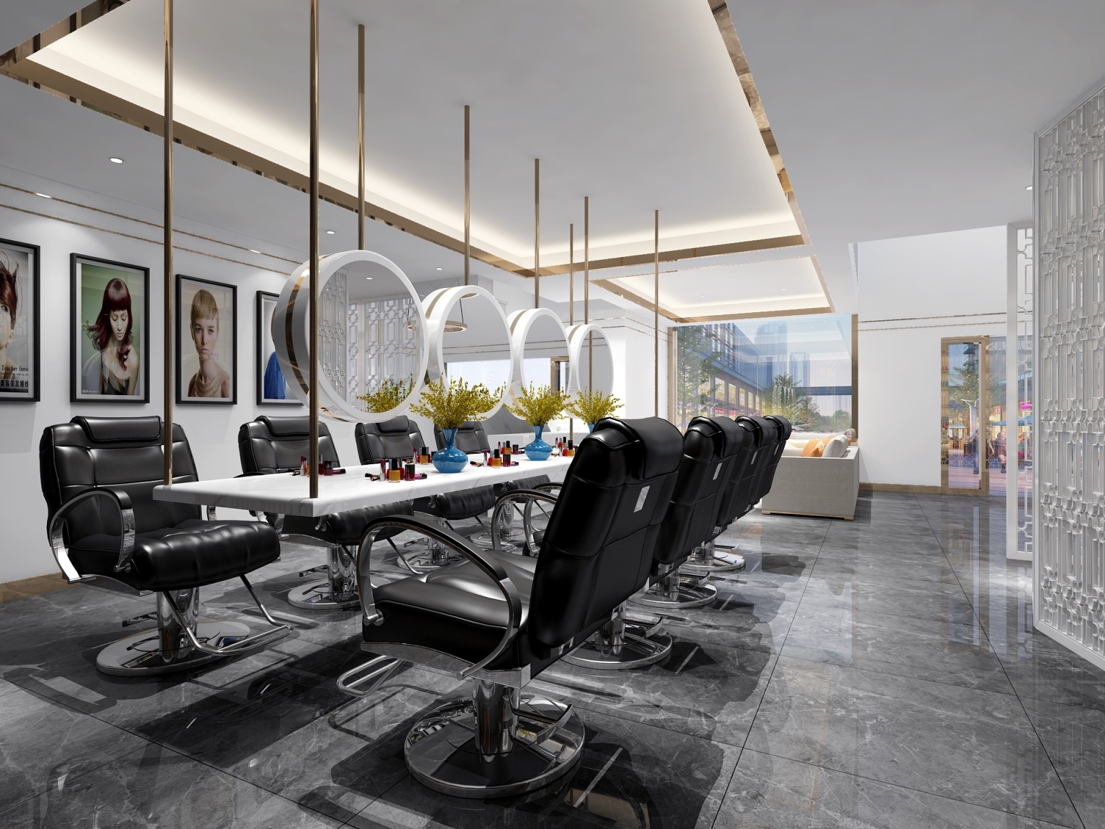 现代港式理发店3D模型下载【ID:920766748】