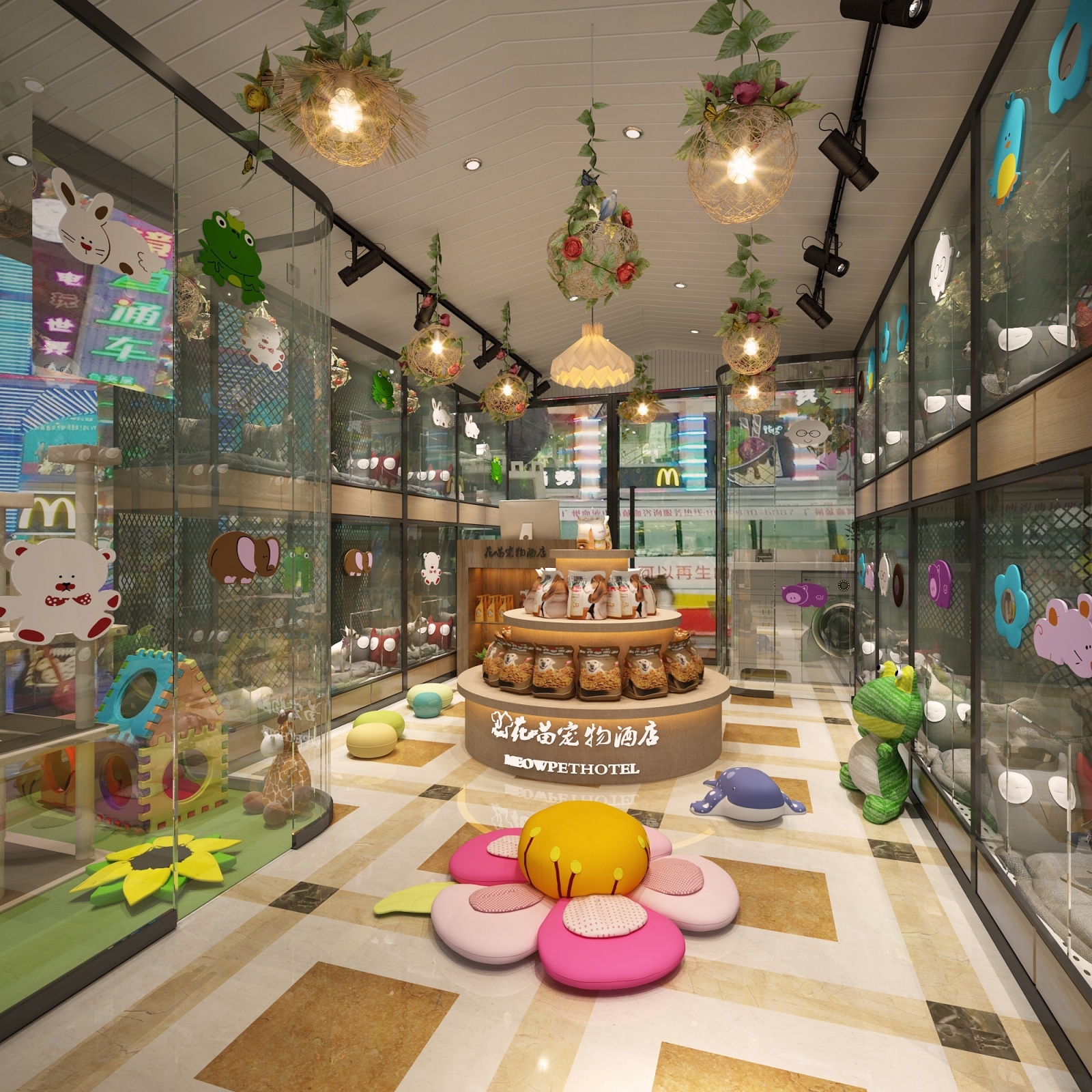 宠物店猫舍酒店3D模型下载【ID:221000675】