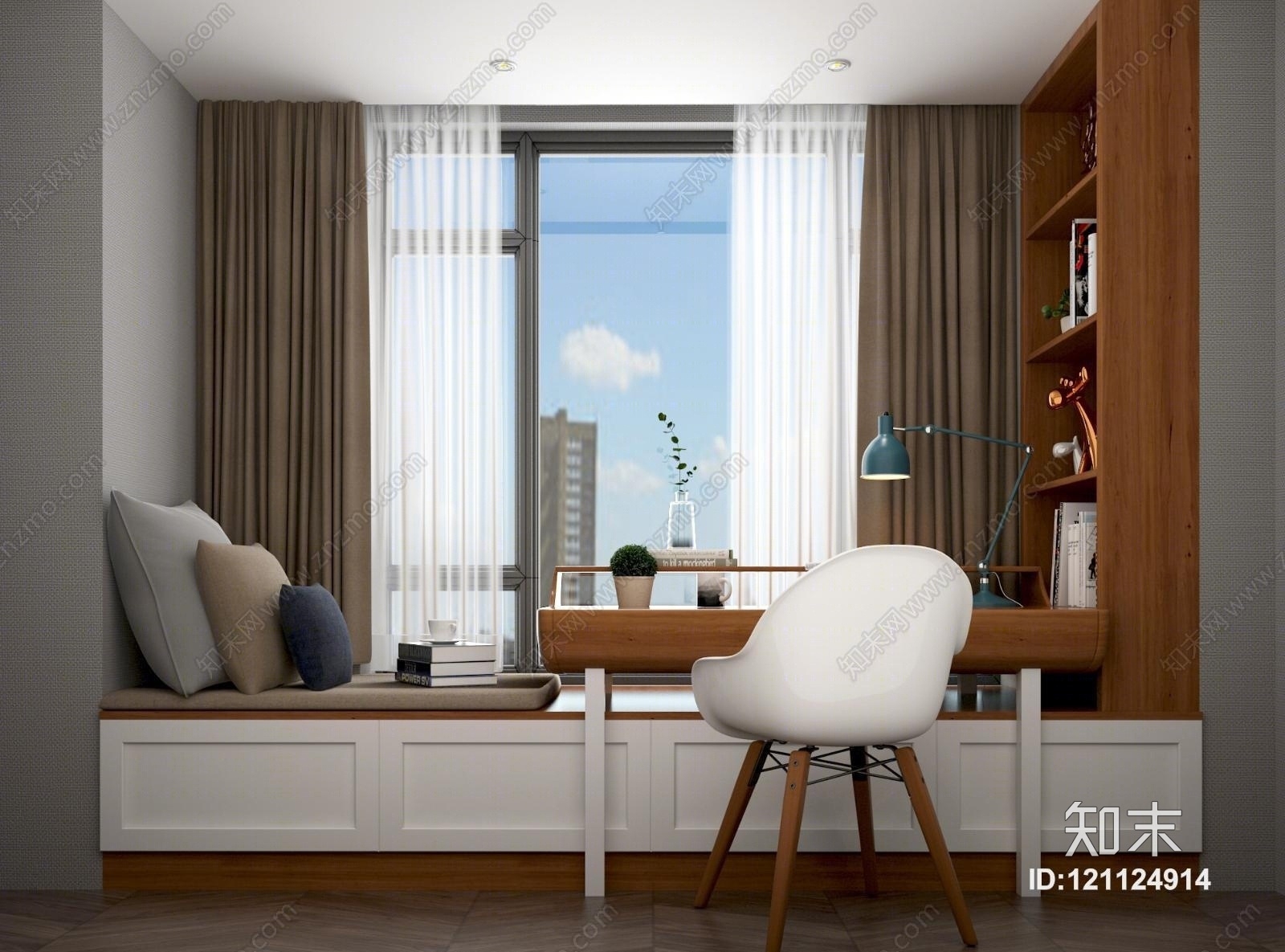 飘窗3D模型下载【ID:121124914】
