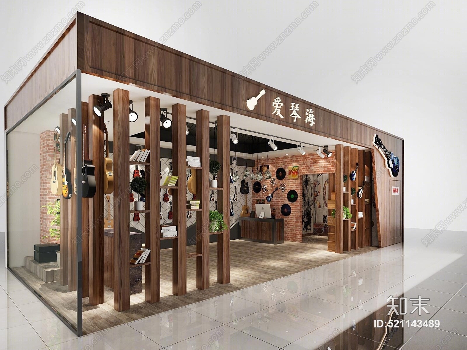 乐器店3D模型下载【ID:521143489】