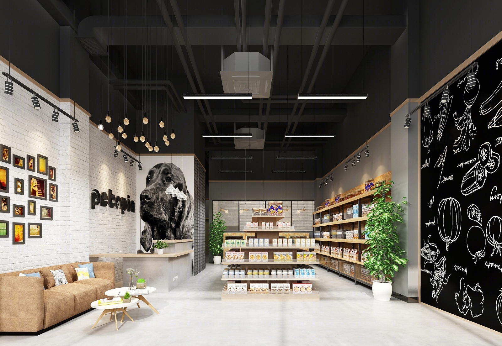 现代宠物零食售卖店3D模型下载【ID:621149925】