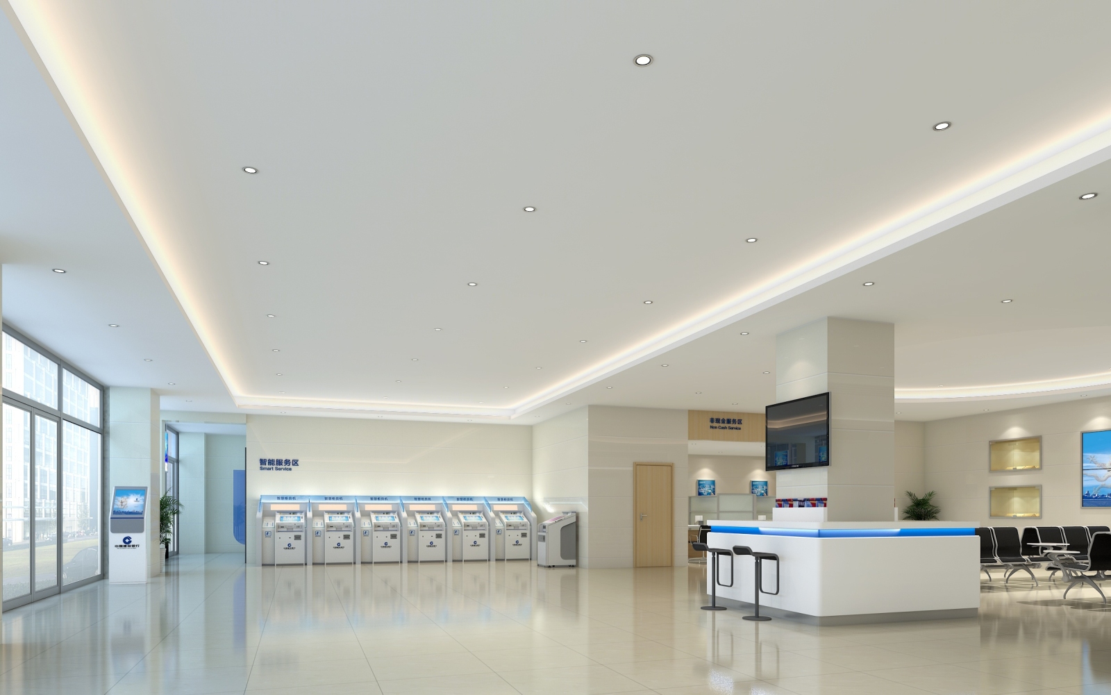 现代建设银行3D模型下载【ID:221154841】