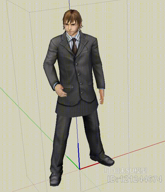 现代人物男人SU模型下载【ID:121244674】