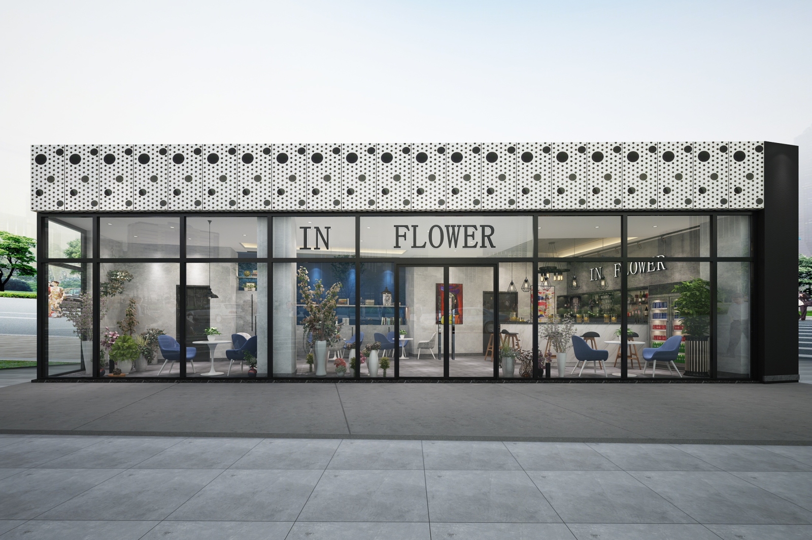 北欧花店3D模型下载【ID:121397761】