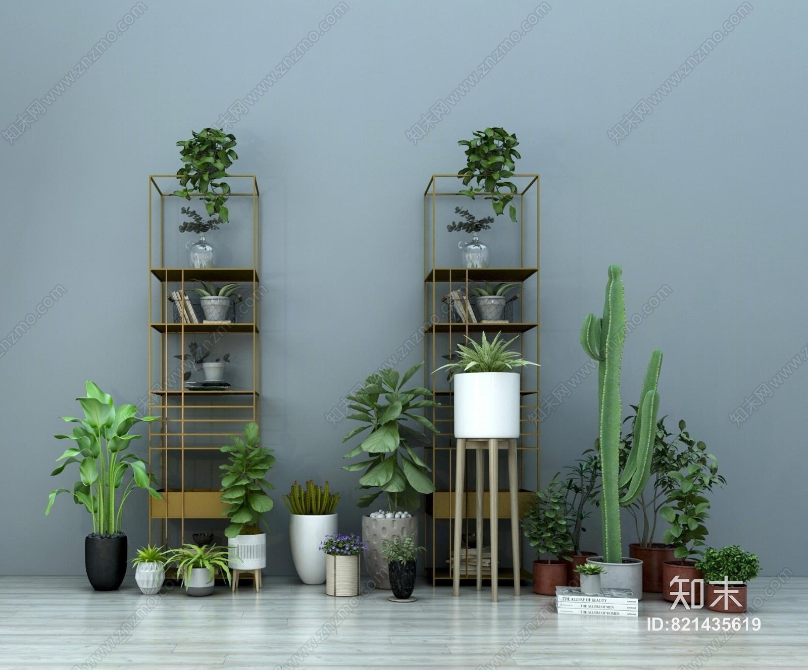 现代花架3D模型下载【ID:821435619】