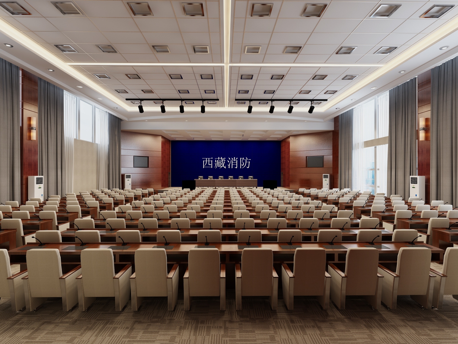现代会议室3D模型下载【ID:521589704】