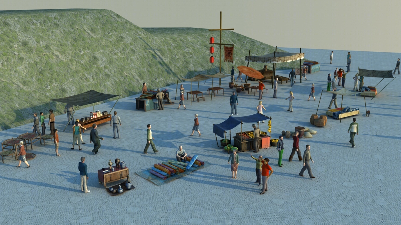 古代古建筑3D模型下载【ID:521844102】