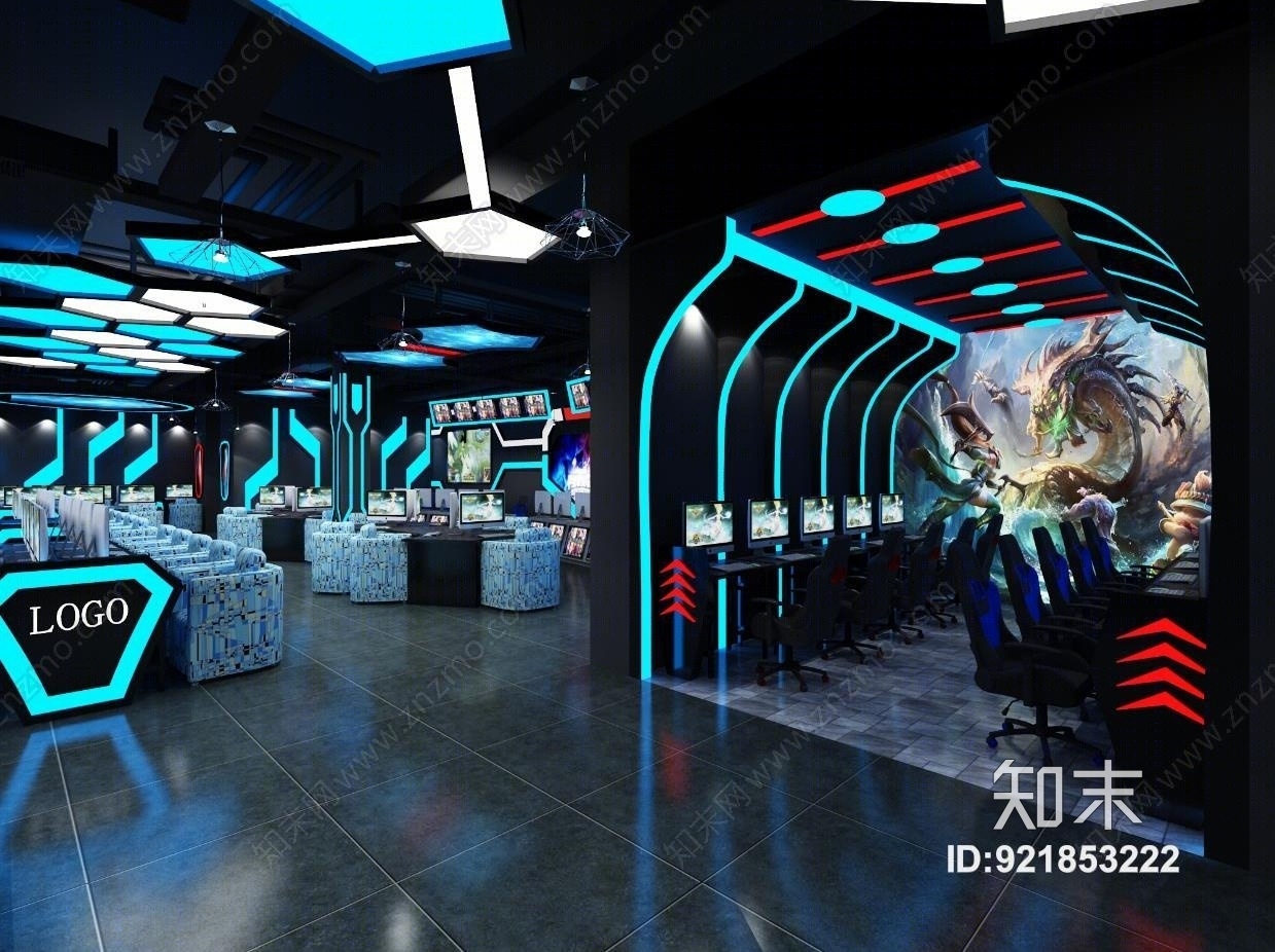 工业风电竞3D模型下载【ID:921853222】