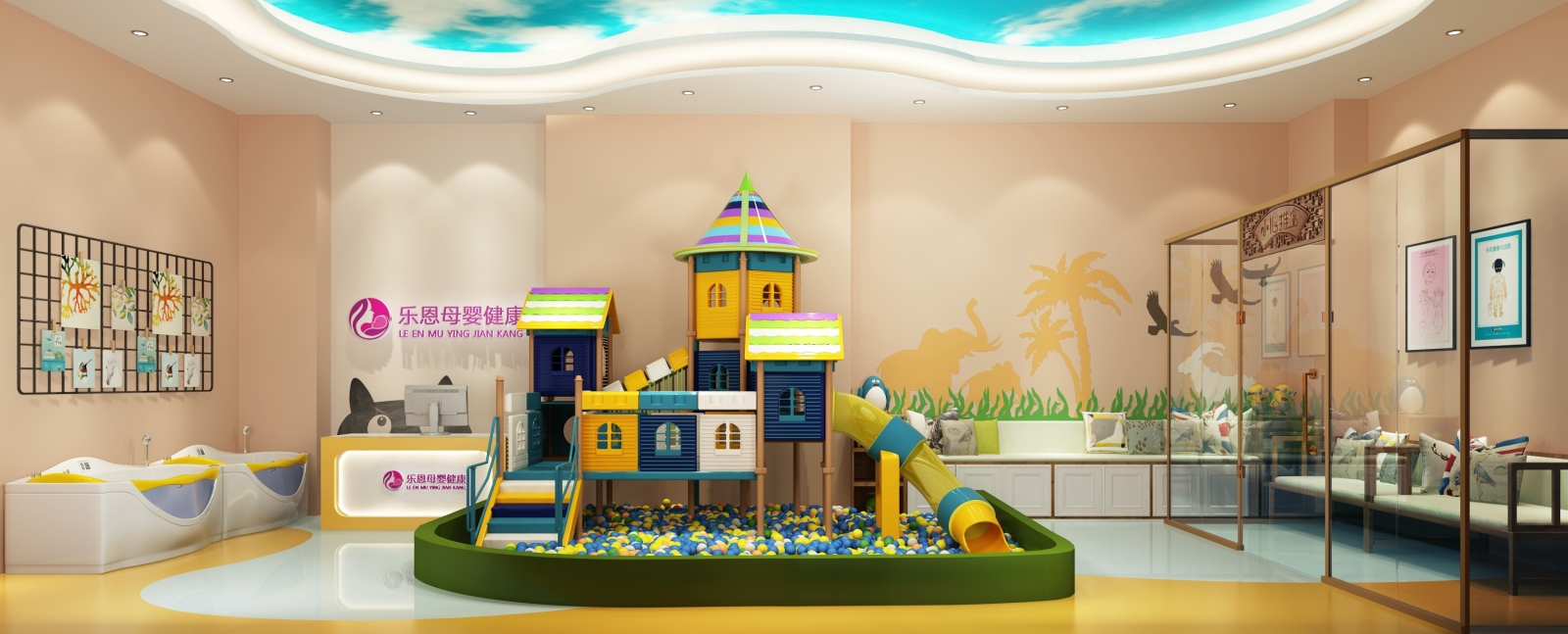 现代母婴推拿店3D模型下载【ID:221911222】
