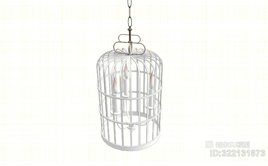 鸟笼造型灯SU模型下载【ID:322131873】