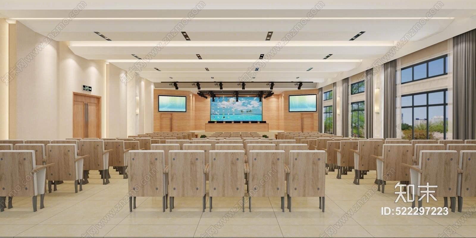 现代报告大厅3D模型下载【ID:522297223】