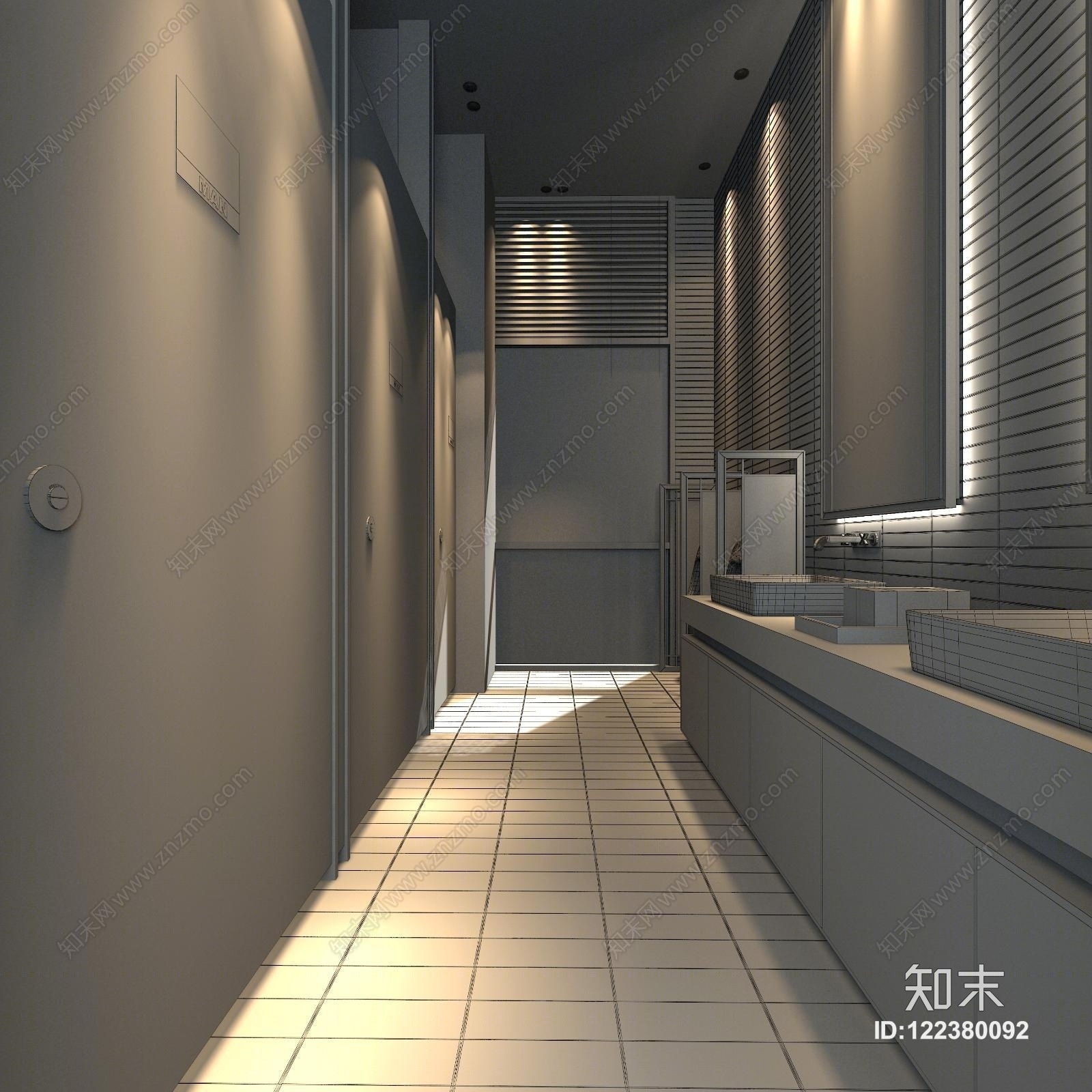 酒店卫生间3D模型下载【ID:122380092】