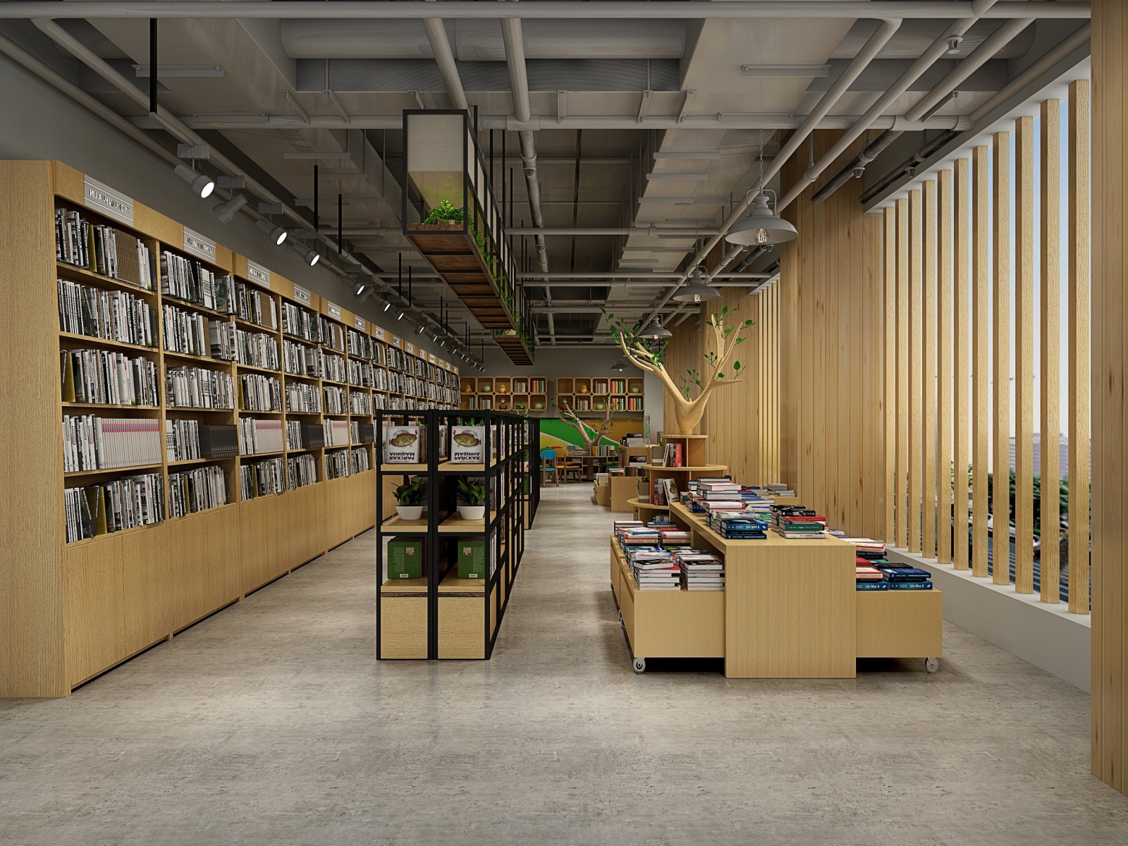 工业风新华书店3D模型下载【ID:822386206】