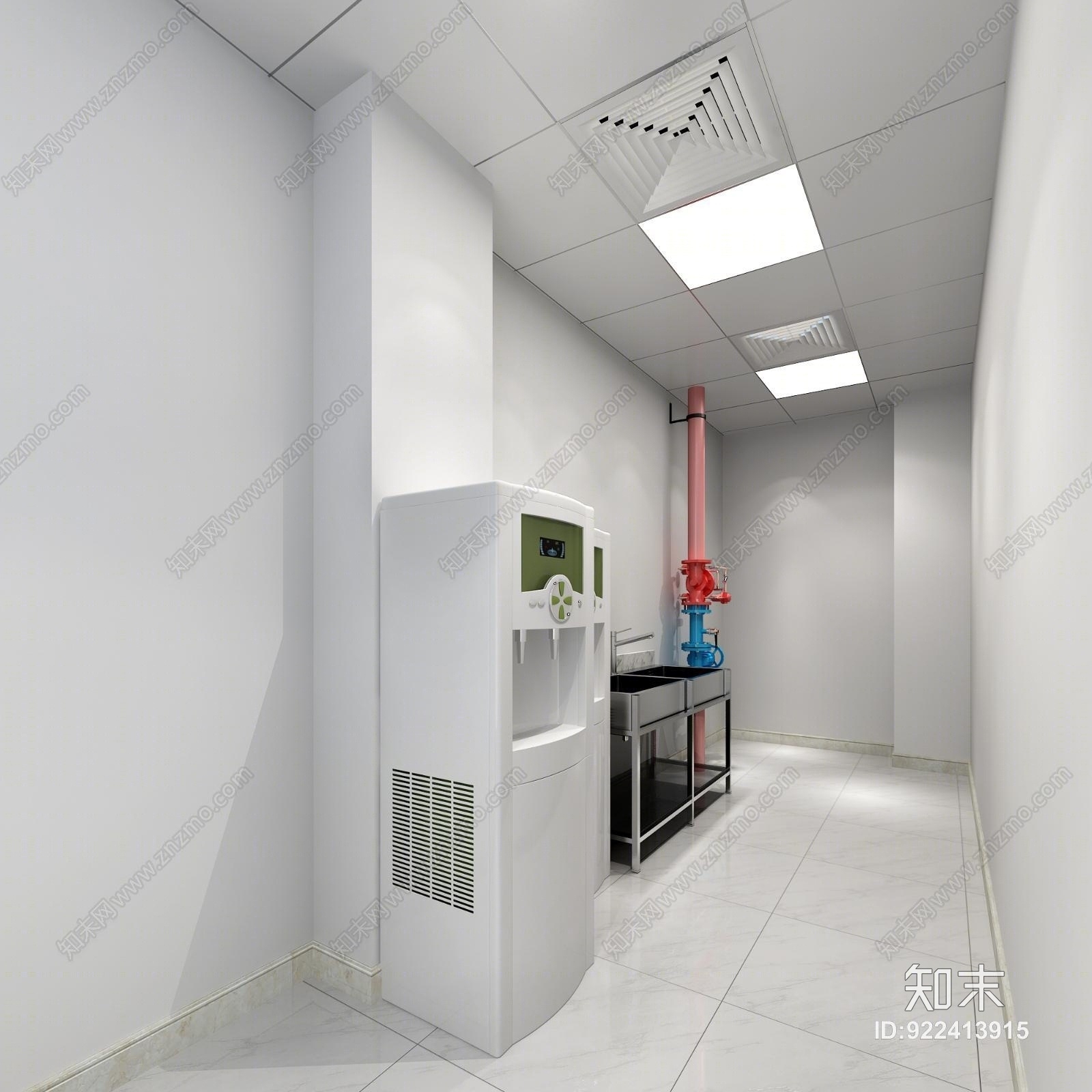 新中式办公卫生间3D模型下载【ID:922413915】