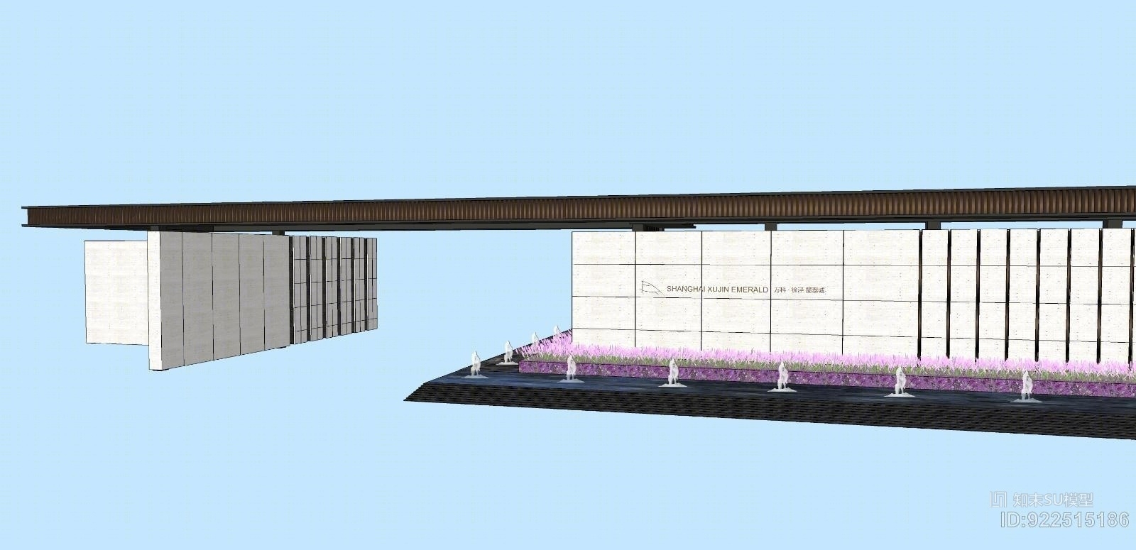 新中式+特色大门SU模型下载【ID:922515186】