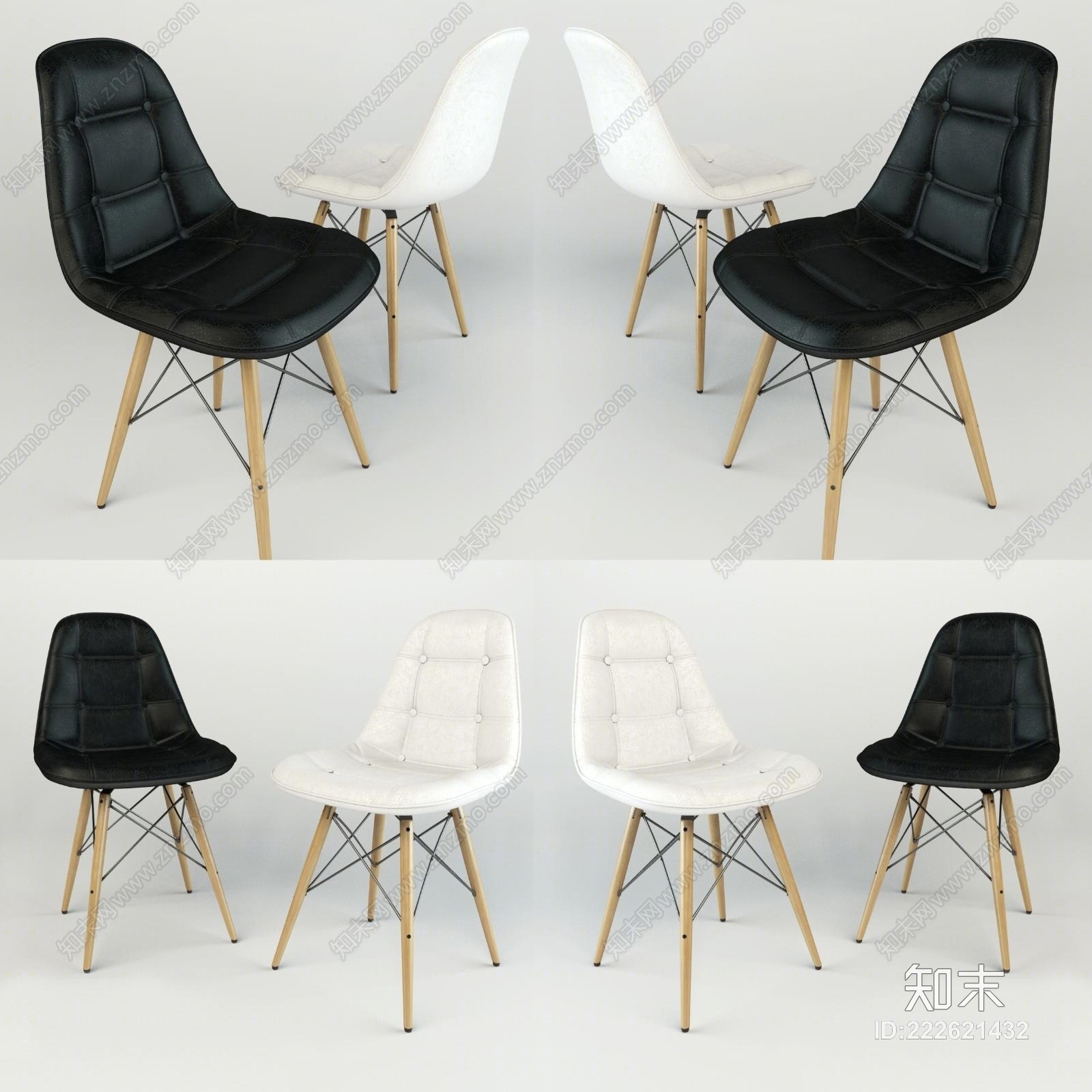 现代休闲椅子模型3D模型下载【ID:222621432】