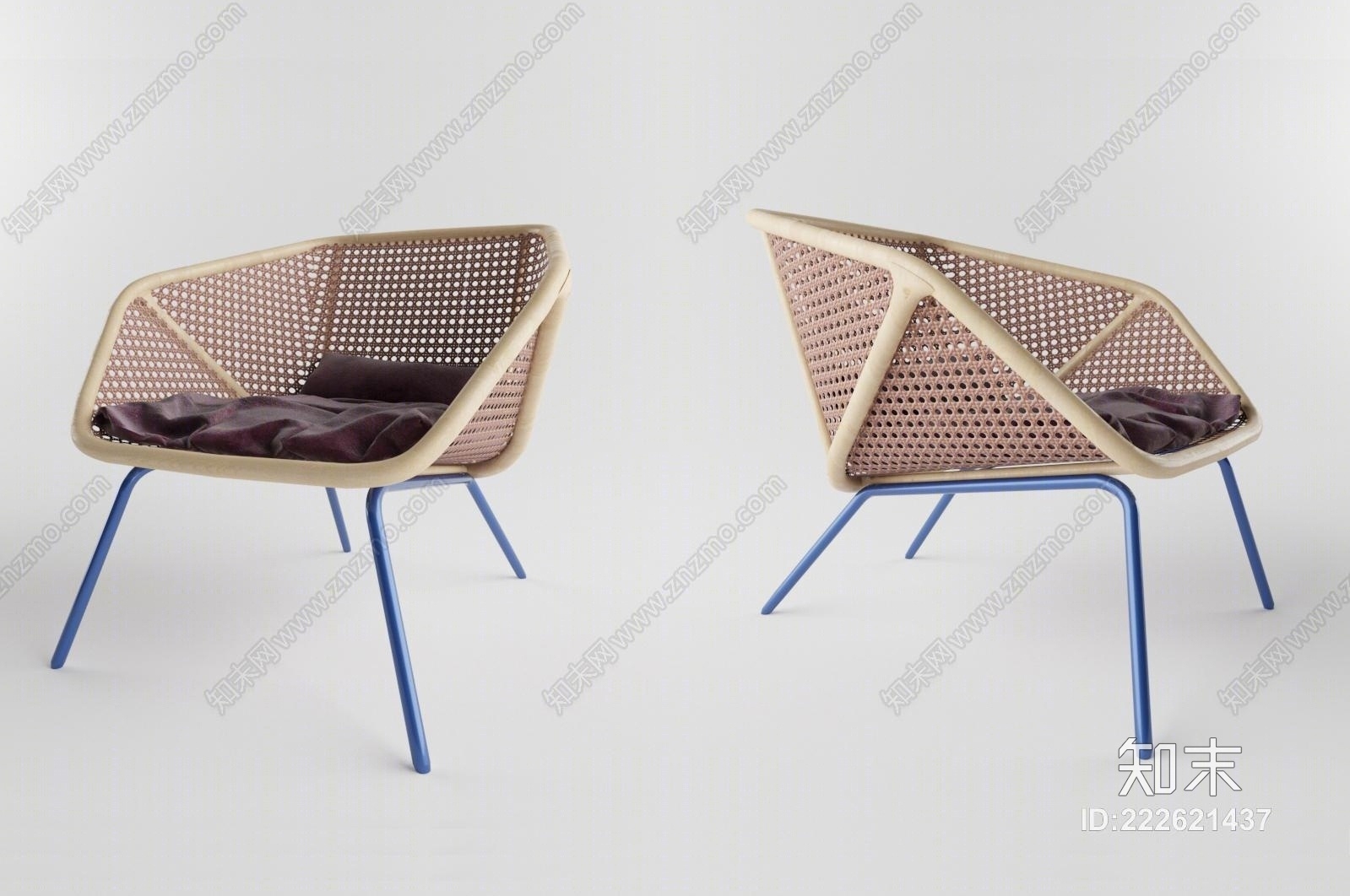 现代休闲椅子模型3D模型下载【ID:222621437】