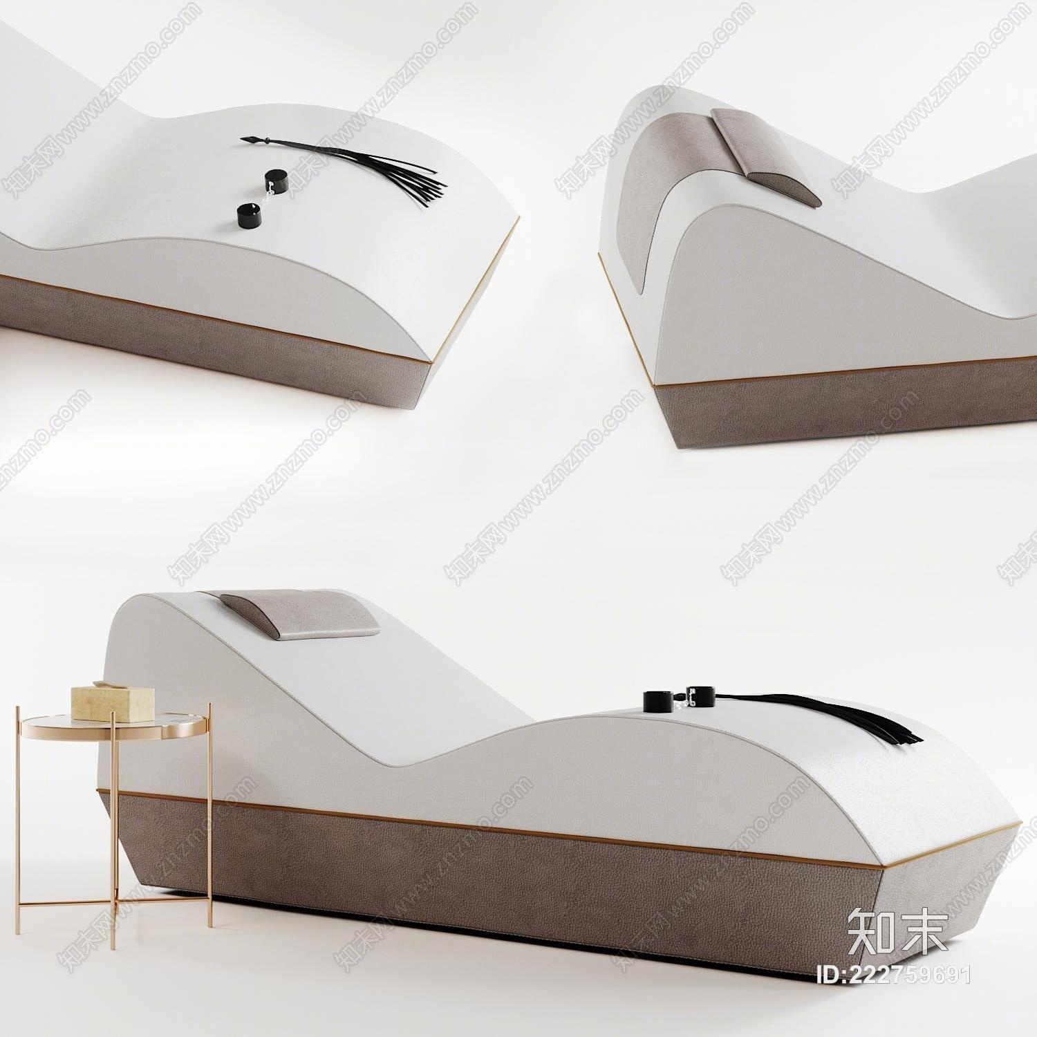 现代躺椅3D模型下载【ID:222759691】